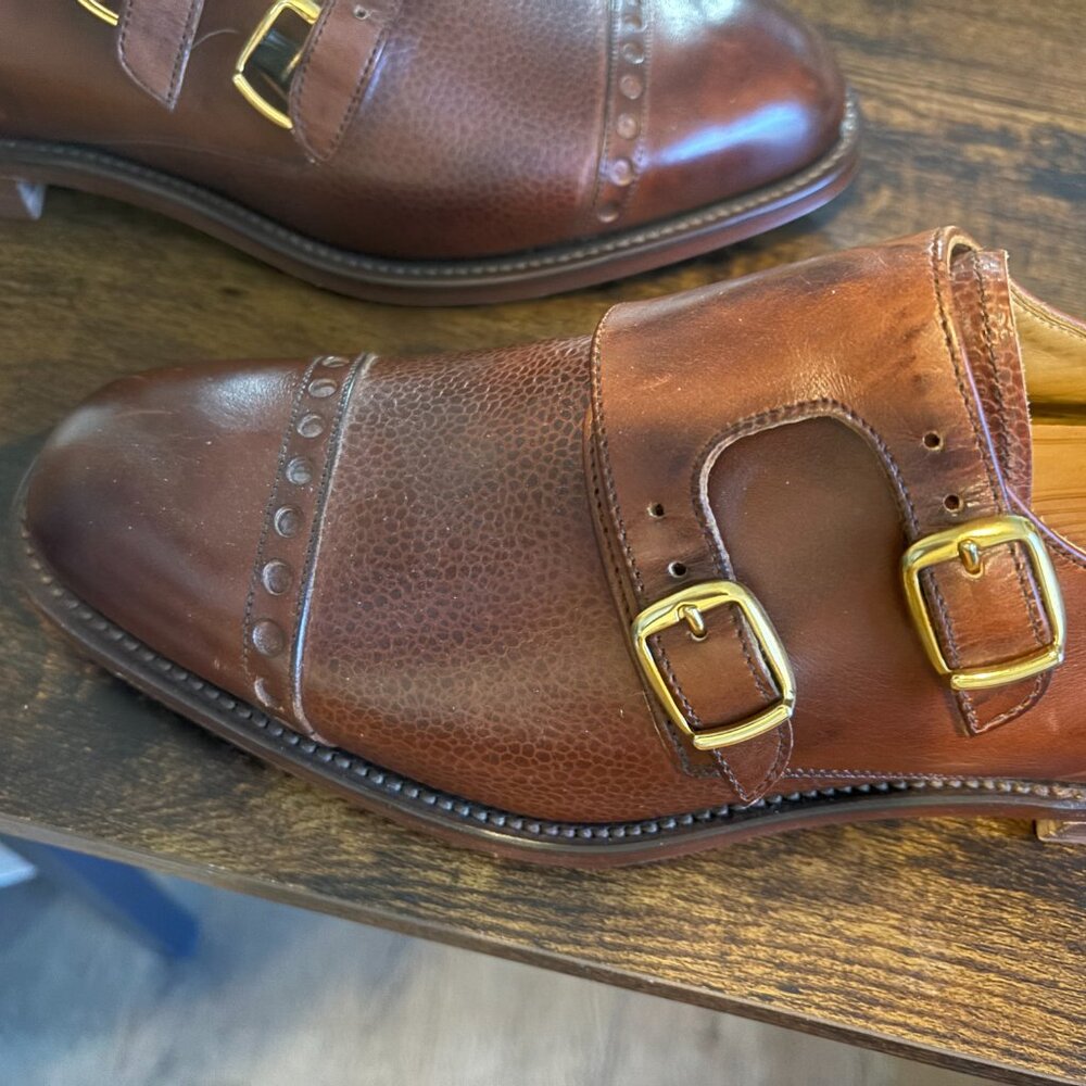 Joseph Cheaney Fine Buckle Leather Shoes Size 9D PRICE DROP